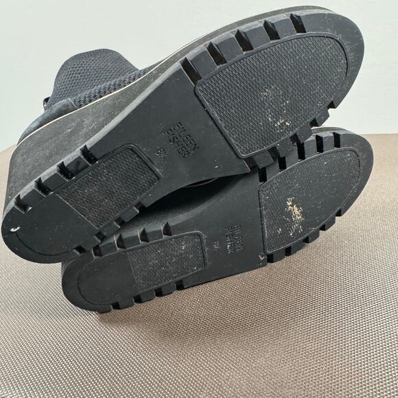 Eileen Fisher Womens London Recycled Stretch Knit Bootie Black Wedge Pull On 8.5 - Picture 6 of 8